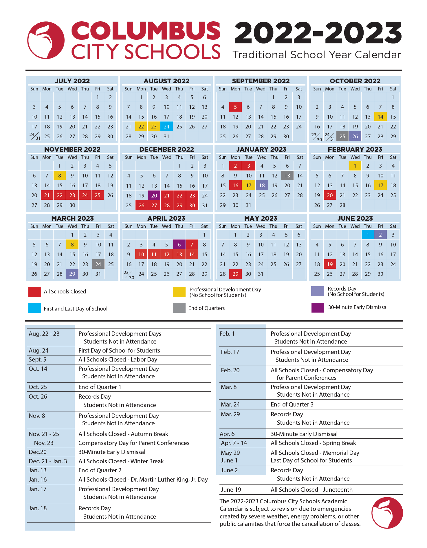 Calendar